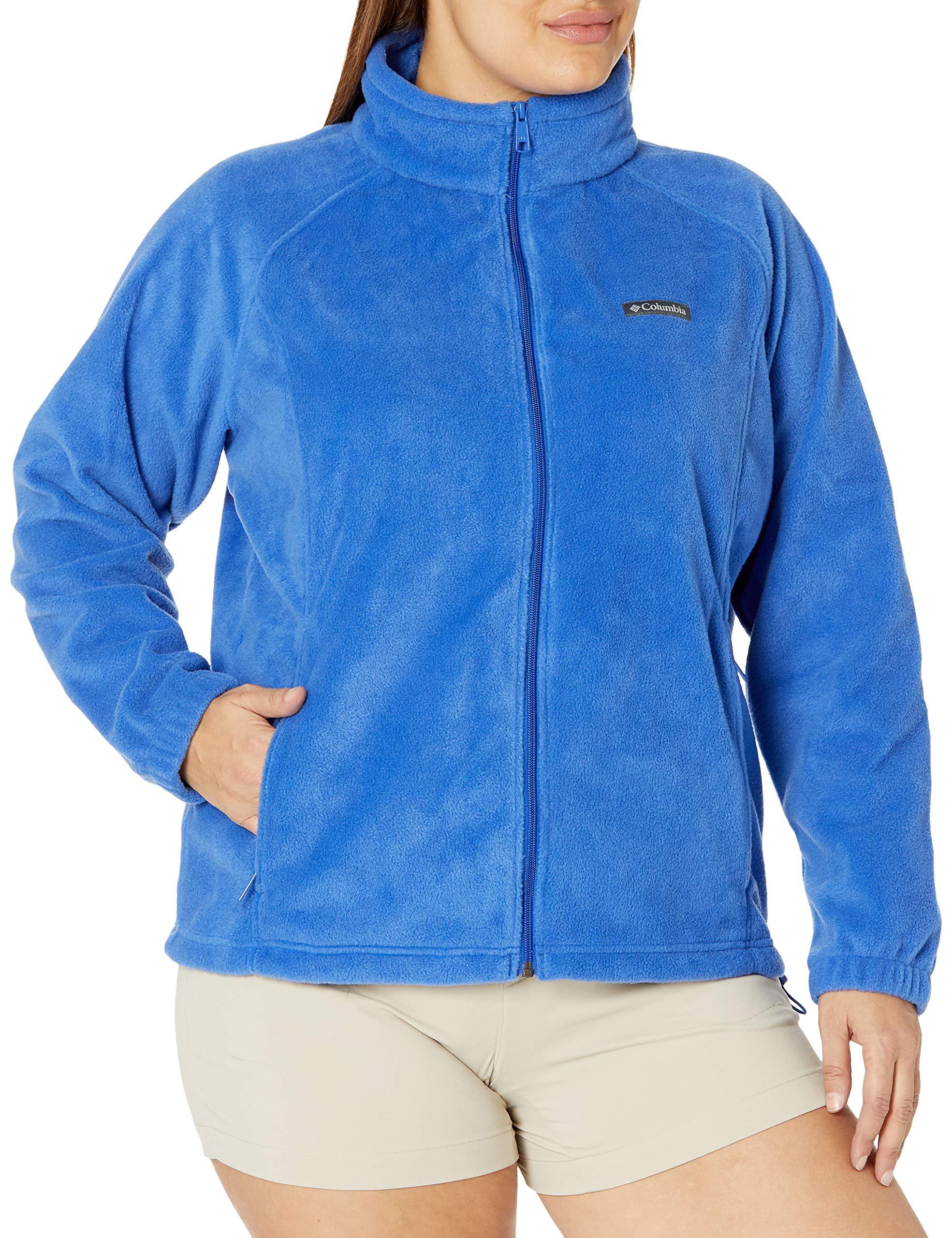 womens plus columbia fleece jacket