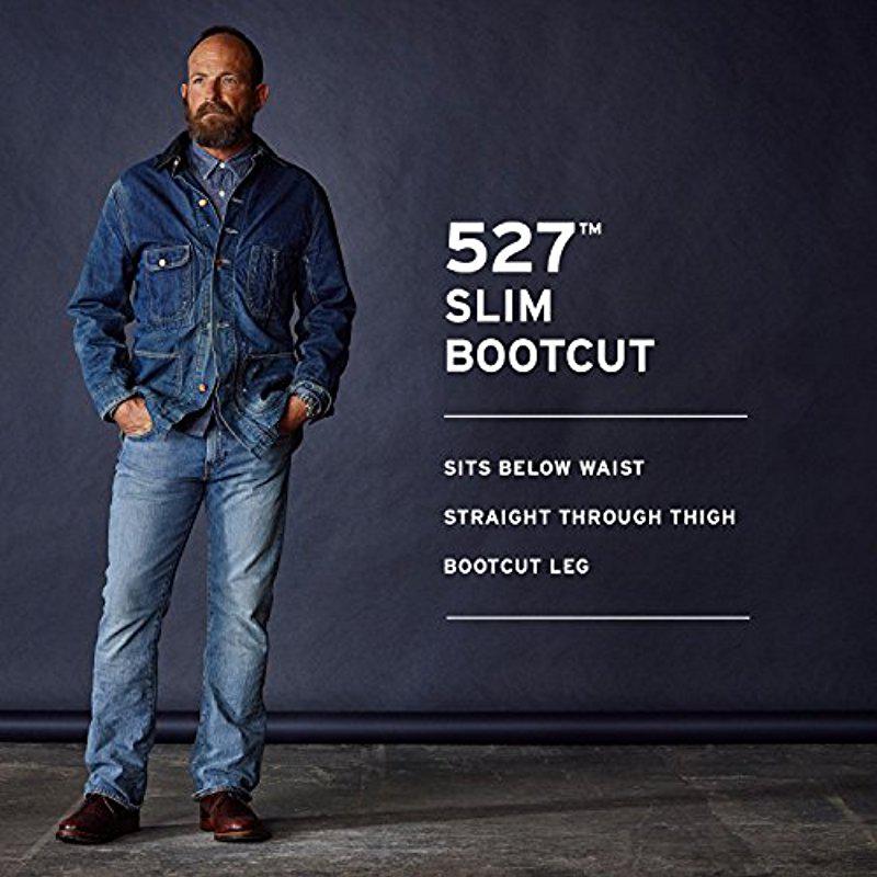 levis 527 blue stone