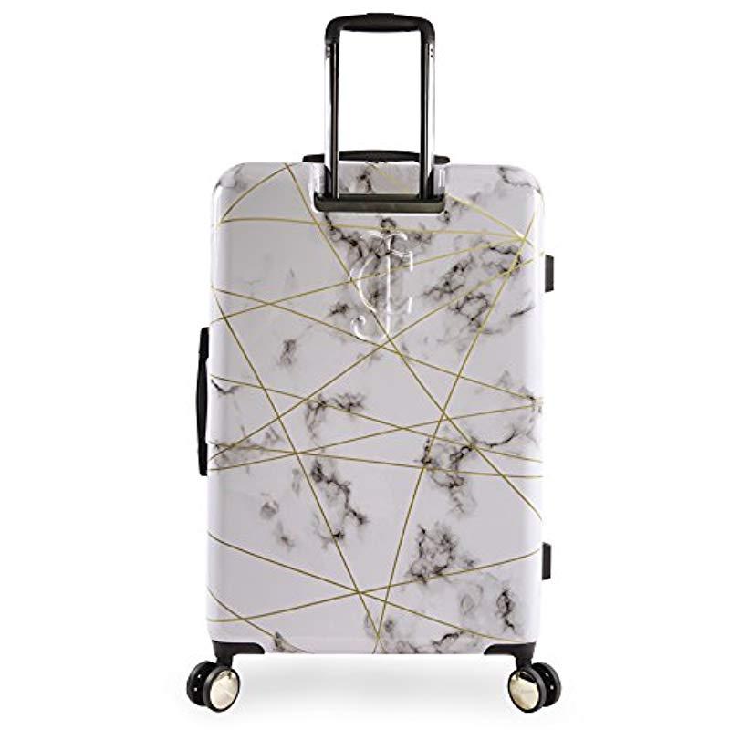 juicy couture black marble luggage