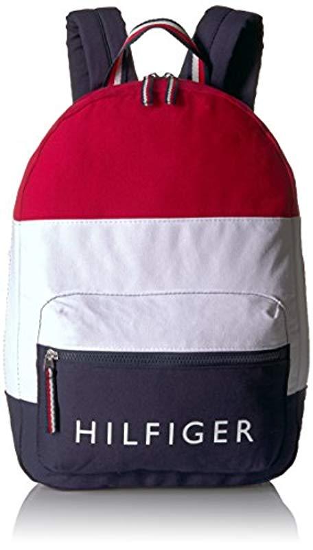 tommy hilfiger colorblock backpack