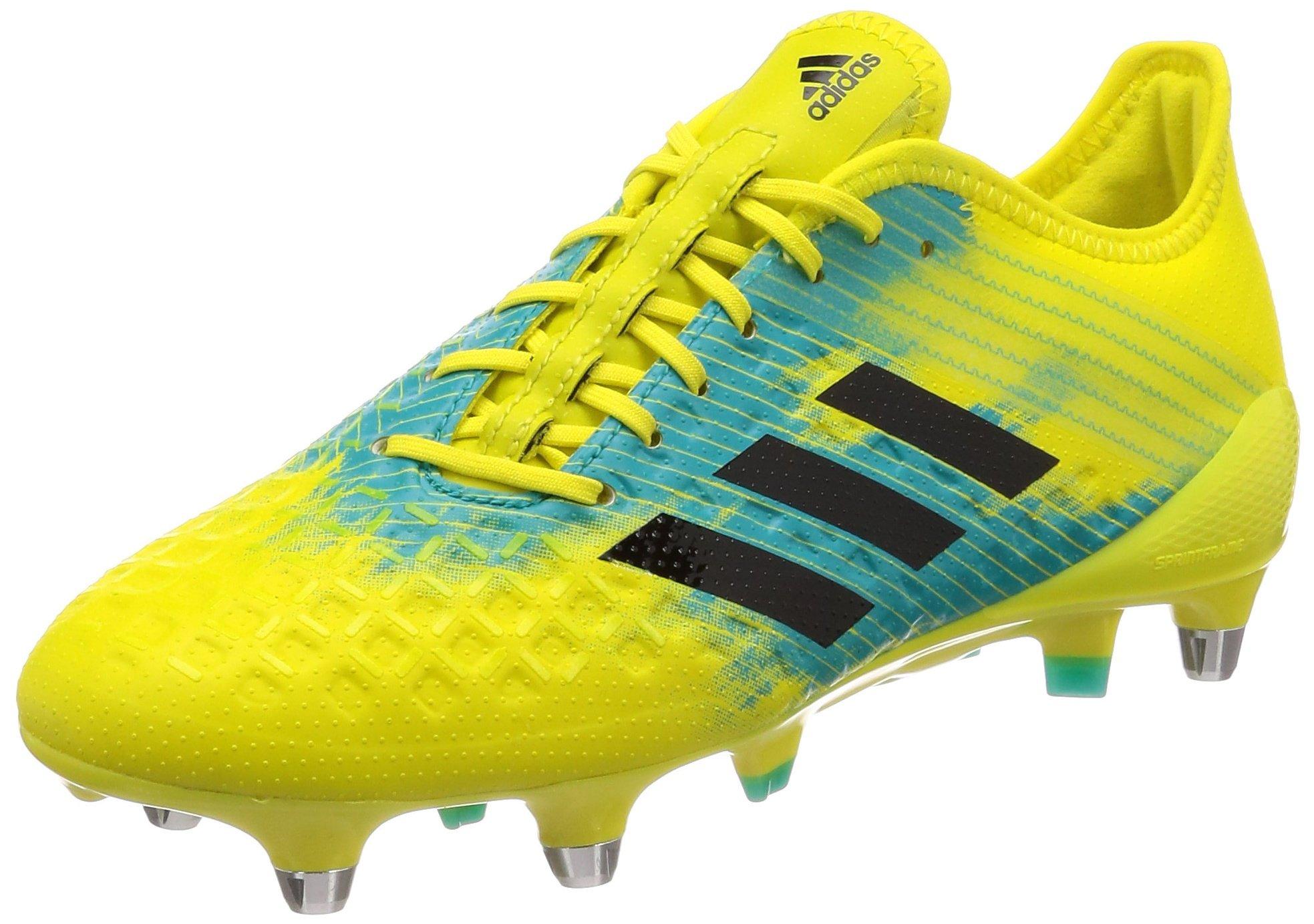adidas Predator Malice Control Firm Ground Rugby Boots Shock Yellow/core  Black/hi-res Aqua for Men | Lyst UK