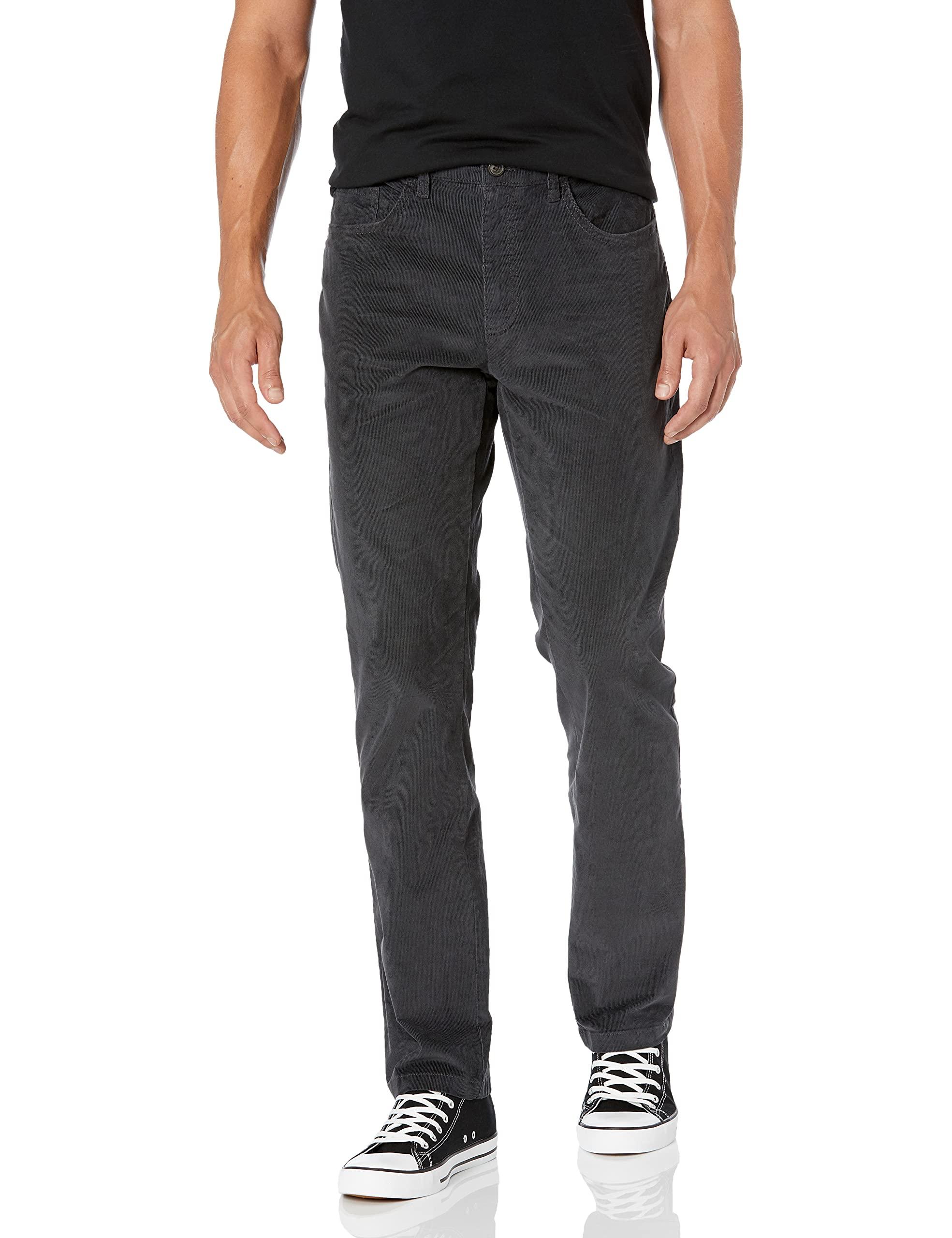 Marca Amazon – – Pantalones elásticos y cómodos de pana de corte recto con  5 bolsillos para Goodthreads de Pana de color Gris para hombre: ahorra un 3  % - Lyst