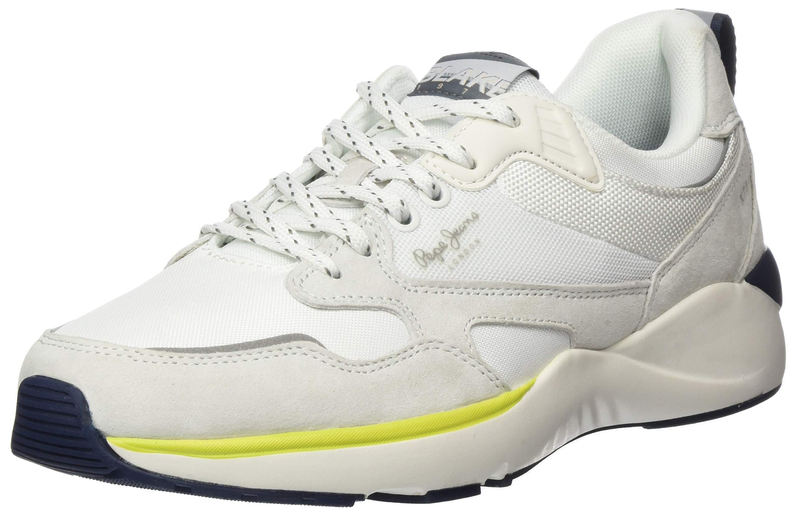 Pepe Jeans Denim Blake X73 Trainers in White for Men | Lyst UK