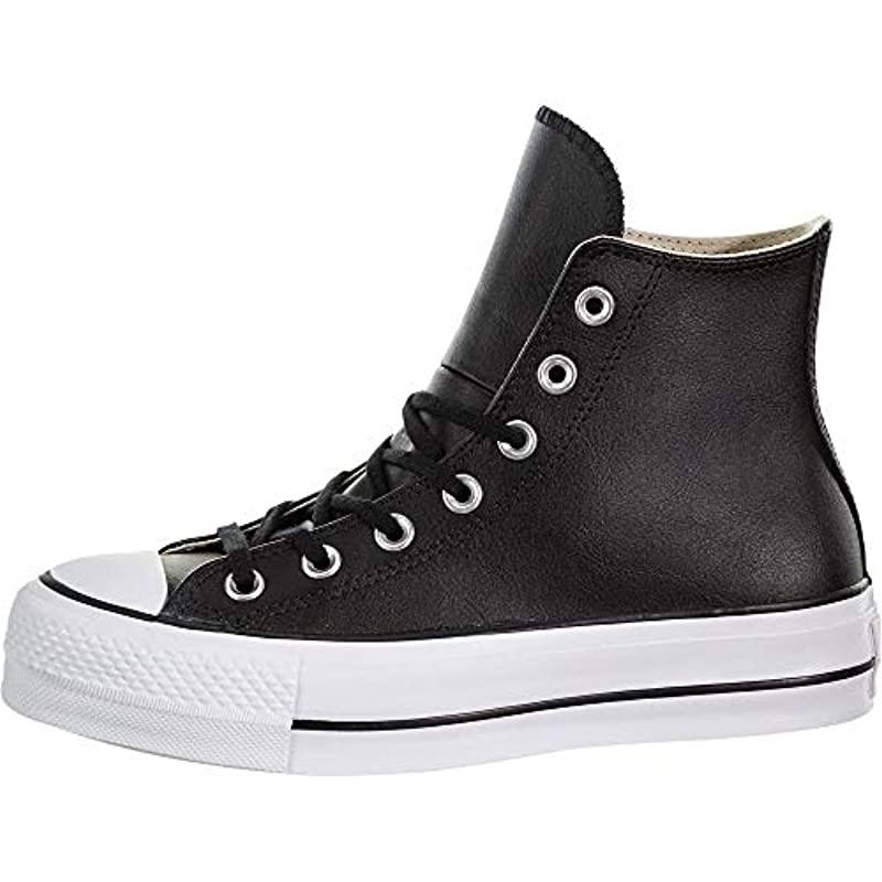 converse chuck taylor all star lift clean leather low top leather