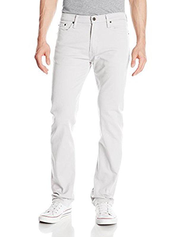 Vedligeholdelse distrikt Nervesammenbrud Levi's 513 Slim Straight Jean in White for Men | Lyst