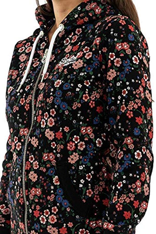 Superdry Sweat W2000025a O6p Janie Flower In Black Lyst