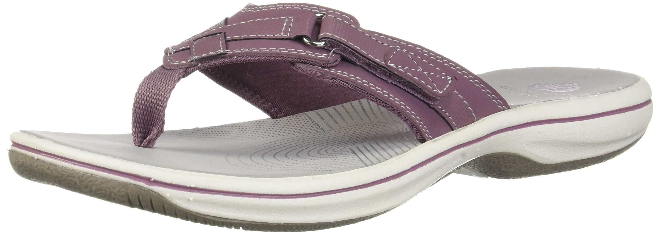 Clarks Breeze Sea Flip-flop Purple Synthetic 050 M Us - Save 11% - Lyst