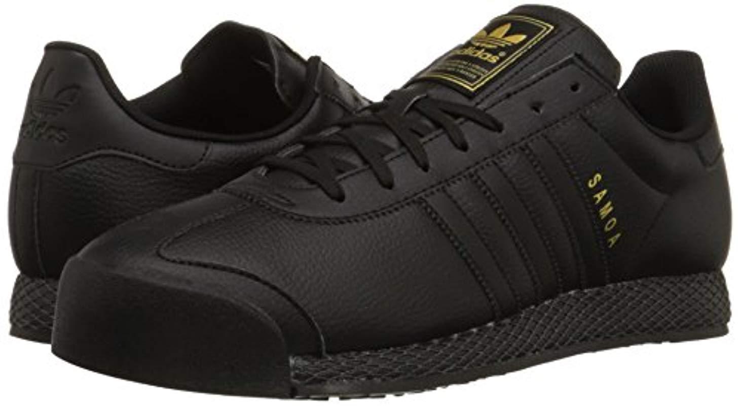 adidas Originals Samoa Retro Sneaker in Black/Black/Gold (Black) for Men |  Lyst