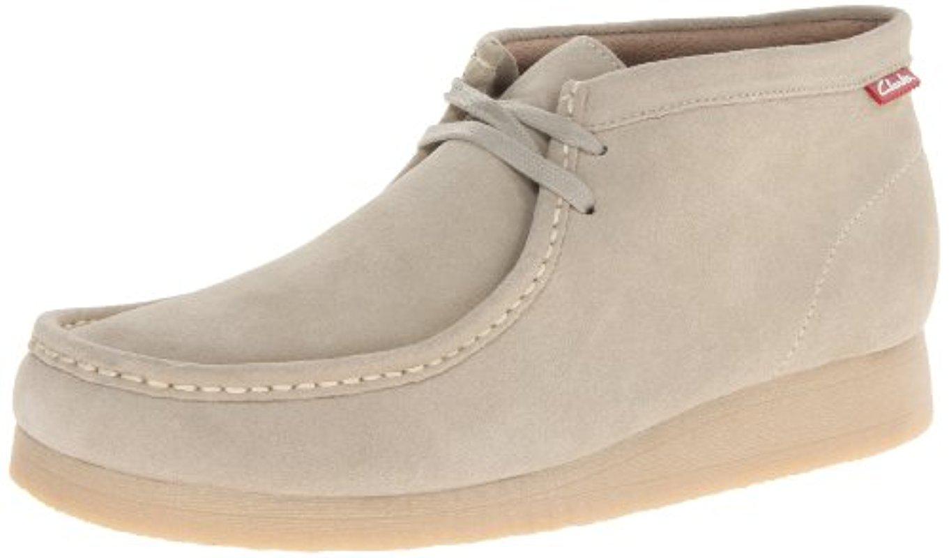 Clarks Stinson Hi Chukka Boot,sand Suede,8 M Us in Natural for Men | Lyst