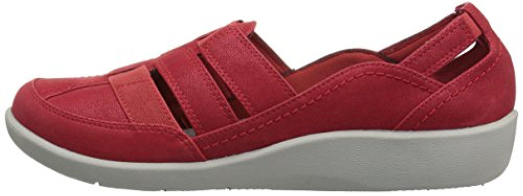 clarks sillian stork red