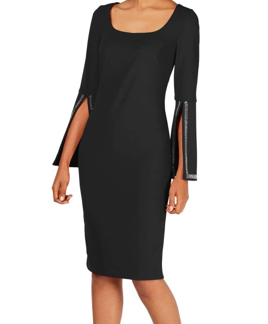 calvin klein split sleeve dress