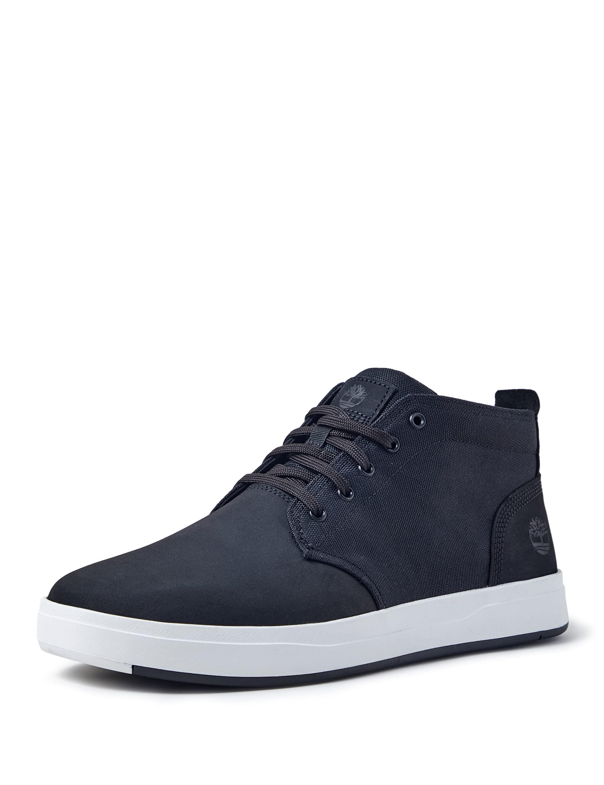 Timberland men's davis square fabric and leather hot sale chukka boots