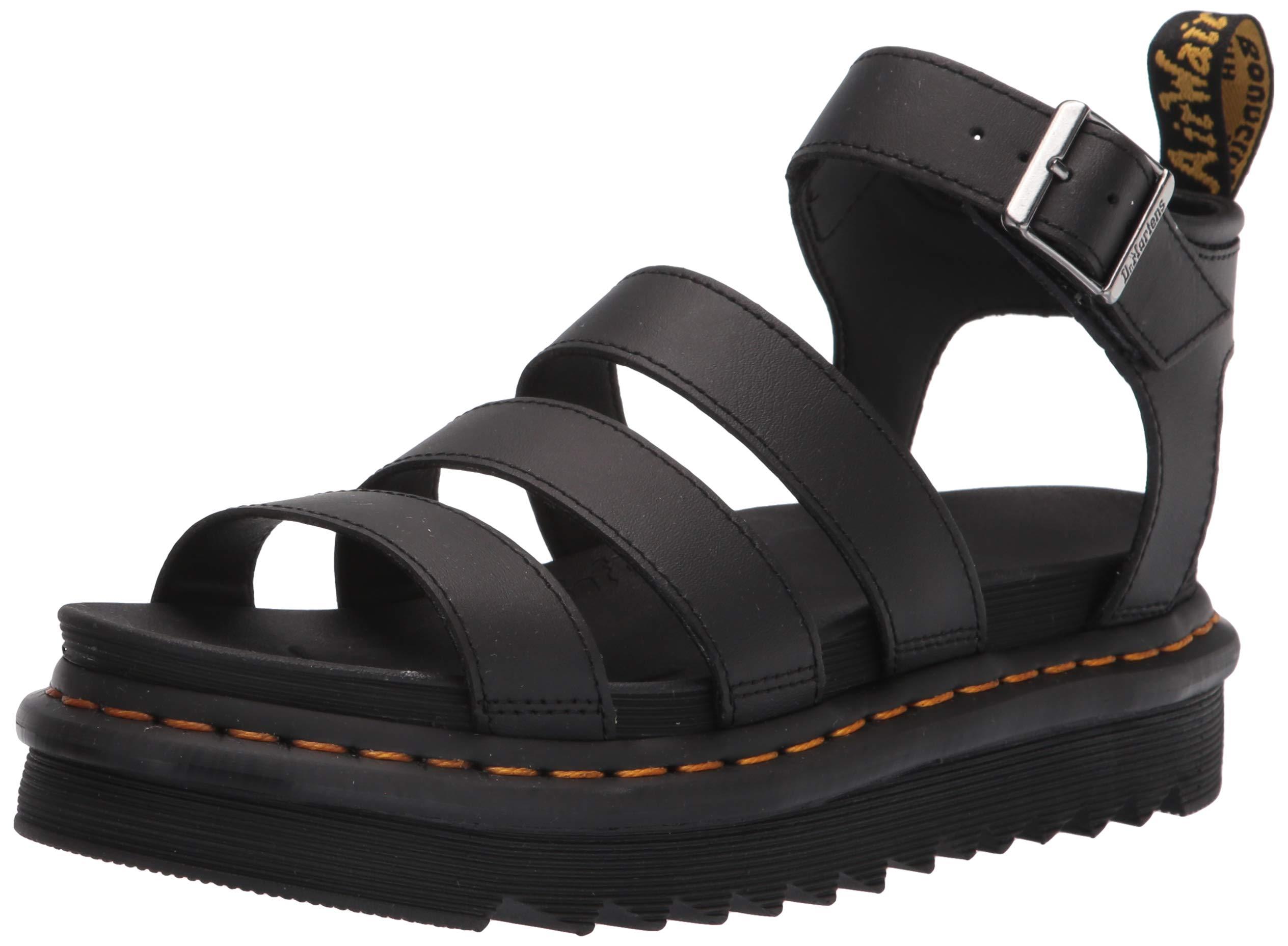 Dr. Martens Voss Leather Double Strap Sandals in Black - Save 67% - Lyst