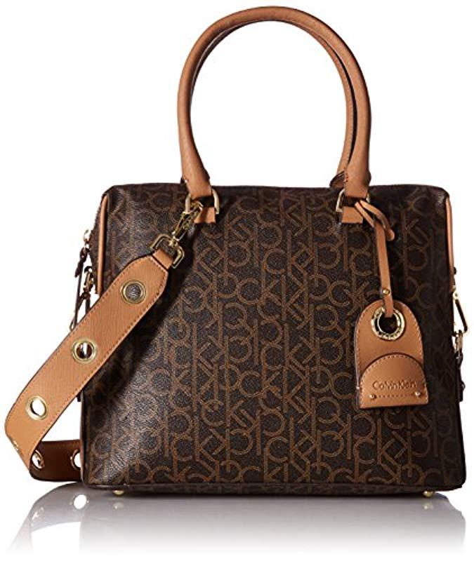 calvin klein sabrina east west satchel