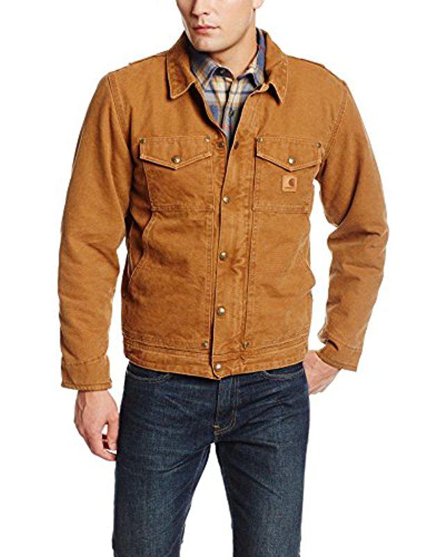Carhartt Cotton Berwick Jacket in Brown for Men | Lyst