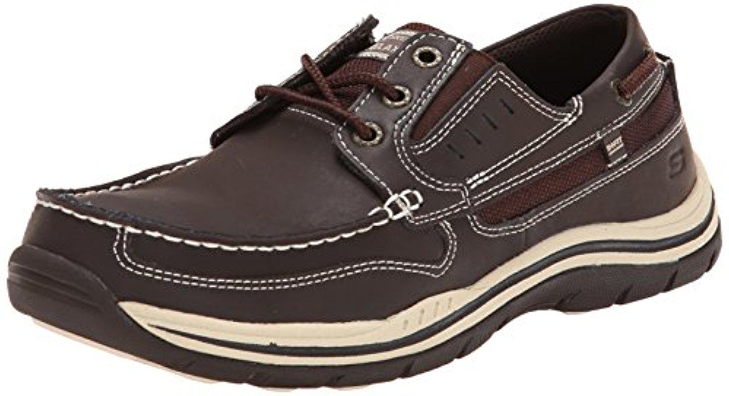 Woedend roestvrij bibliotheek Skechers Usa Expected Gembel Relax Fit Oxford in Brown for Men | Lyst
