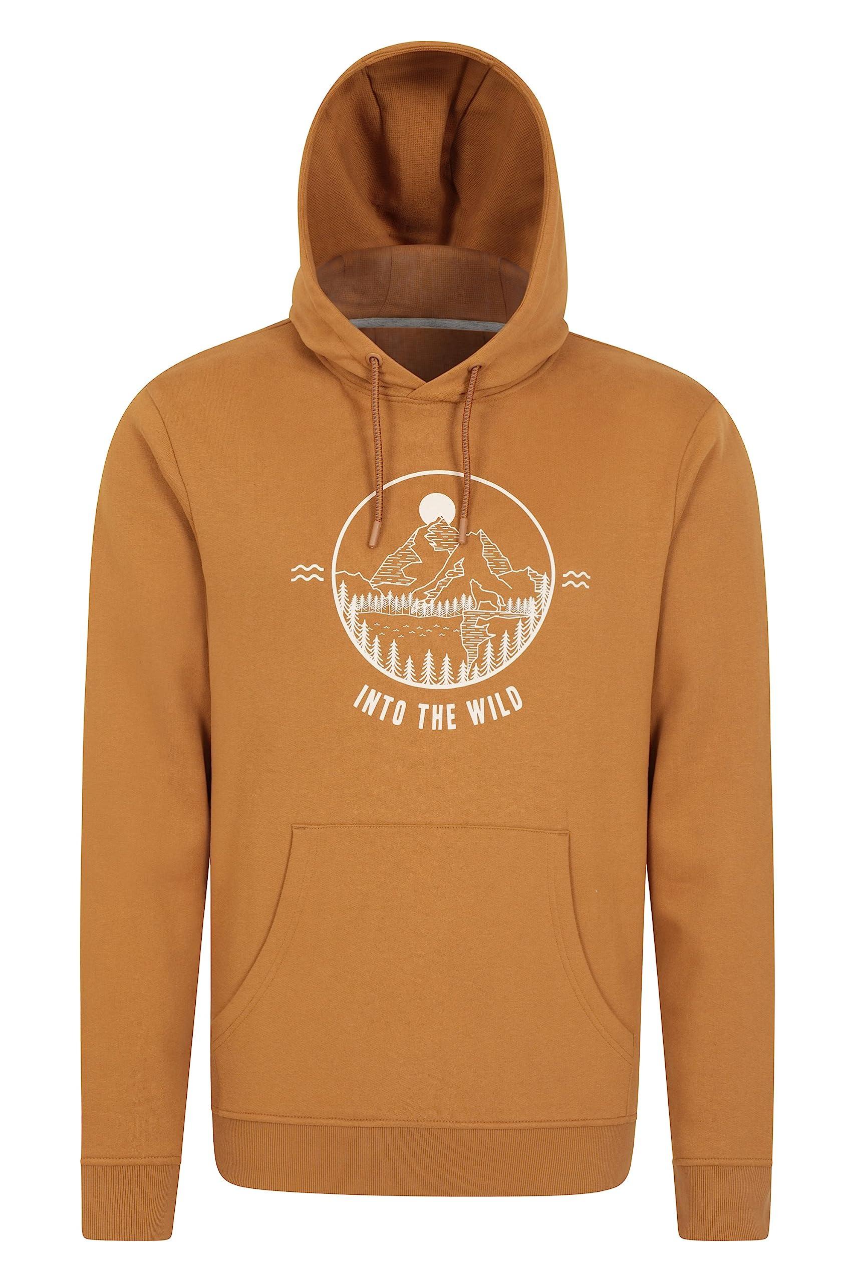 Mountain Warehouse Themed Mens Hoodie - Lightweight, Breathable, Quality  Print, Kangaroo Pocket Top -best For Summer, Outdoors, in Orange for Men |  Lyst UK