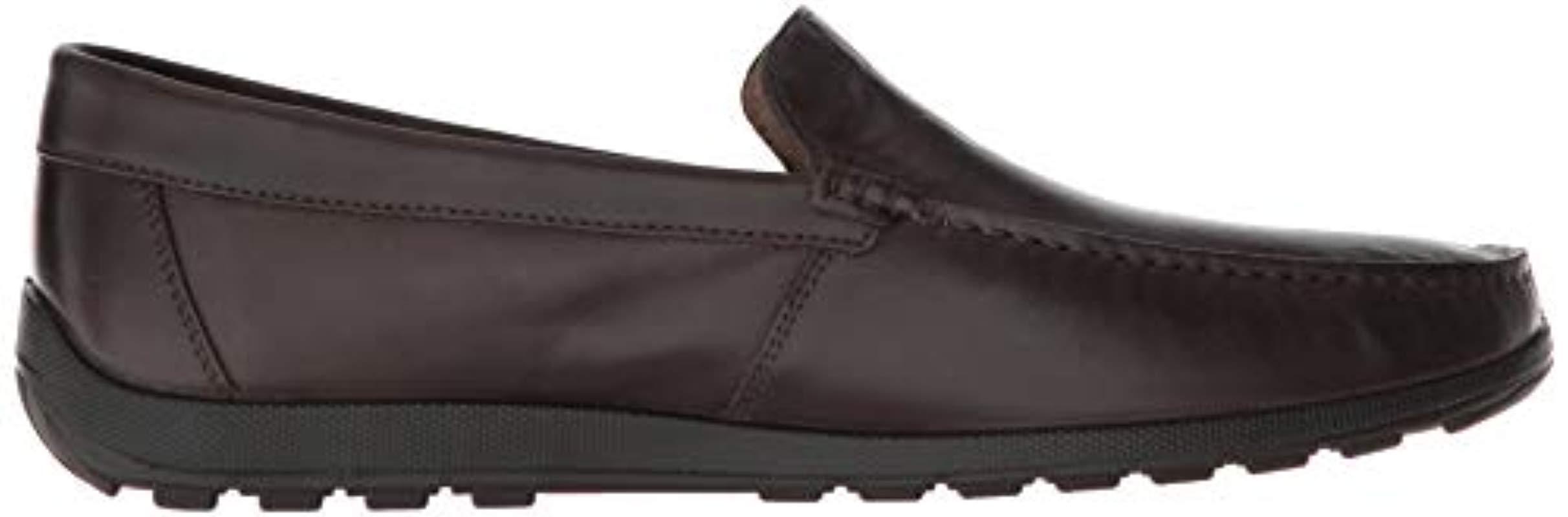 ecco leather loafers
