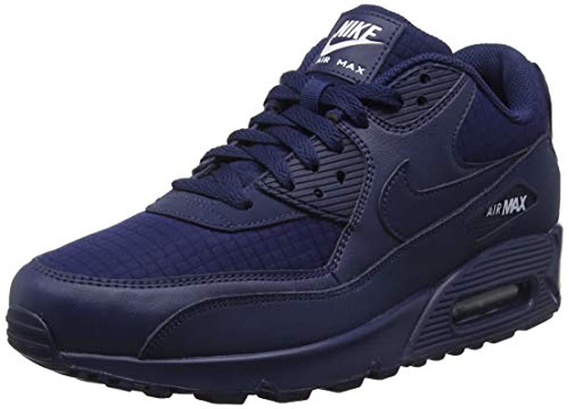 pil Vriendelijkheid Geplooid Nike Air Max 90 Essential Gymnastics Shoes, Blue (midnight Navy/white 404),  8.5 Uk for Men | Lyst UK