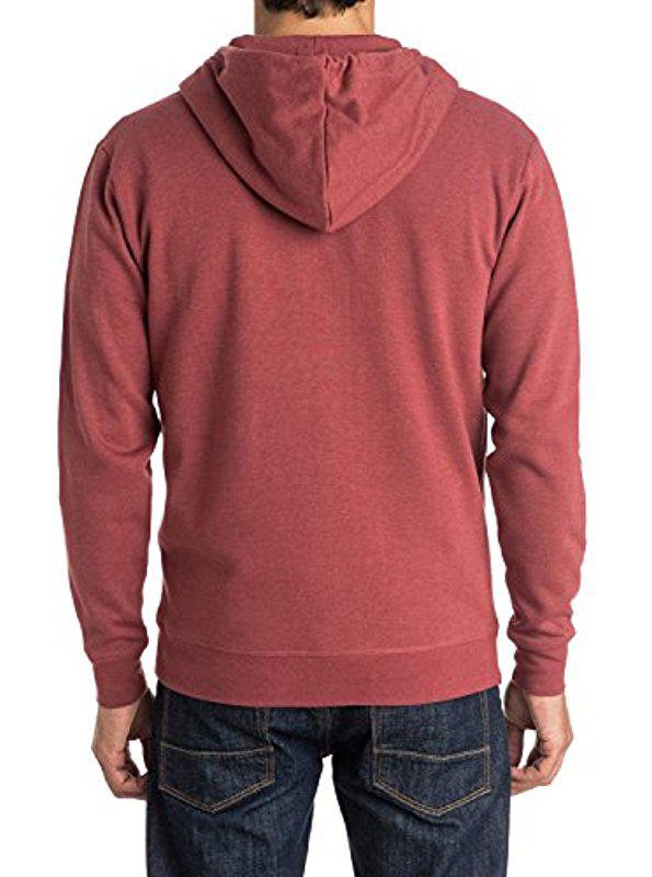 quiksilver men's major stripe fleece hoodie