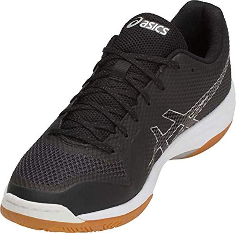 all black asics volleyball shoes