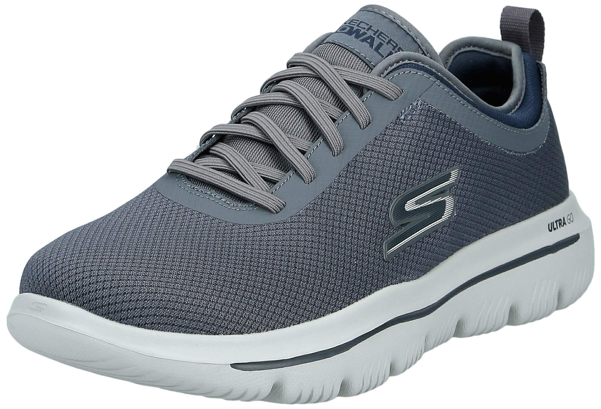 Skechers Lace Go Walk Evolution Ultra-intercept Sneaker in Charcoal ...