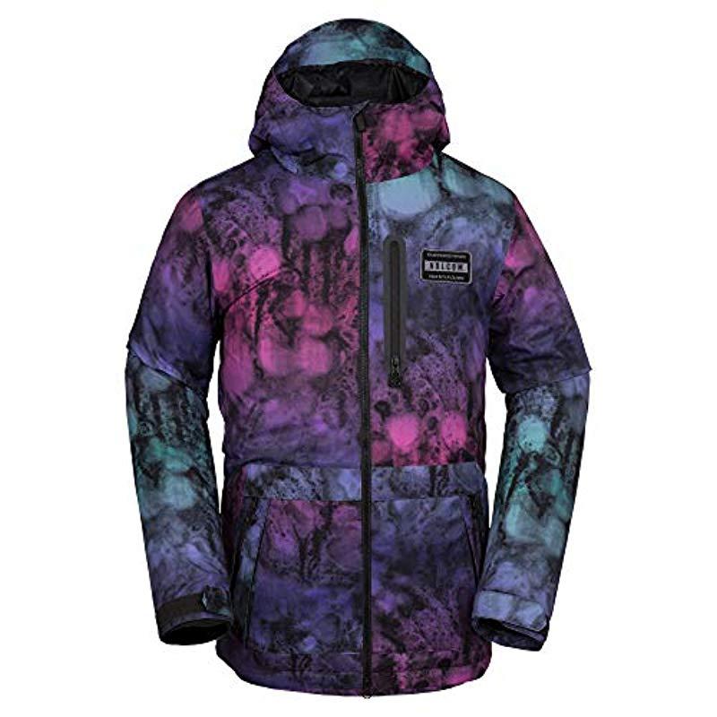 Volcom L Gore-tex Jacket in Purple for Men | Lyst