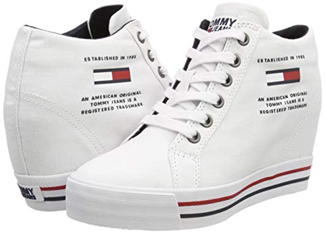 Sale > tommy wedge trainers > in stock