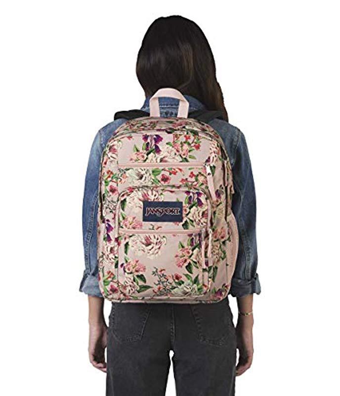 jansport pink bouquet floral