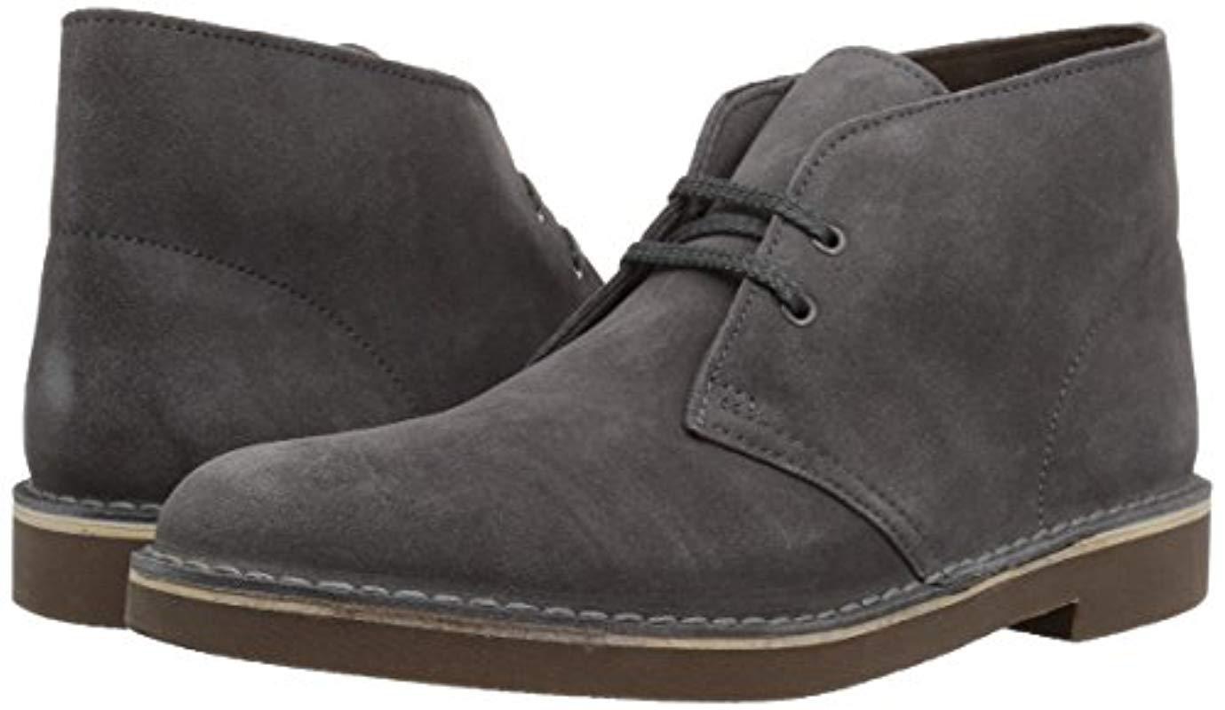 clarks bushacre grey suede