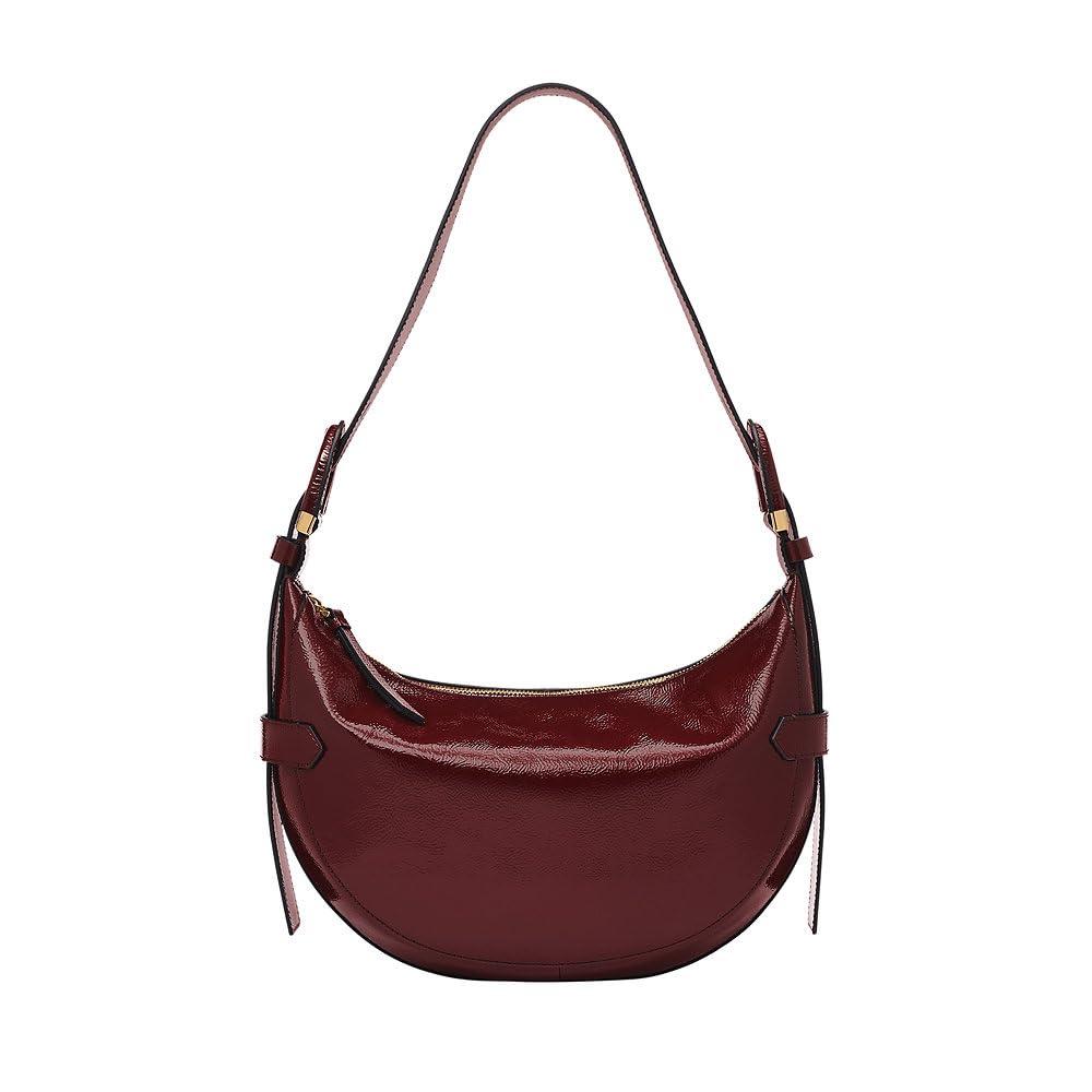 Fossil Hobo Harwell Crinkle Look Patent Leather Zb1951631 in