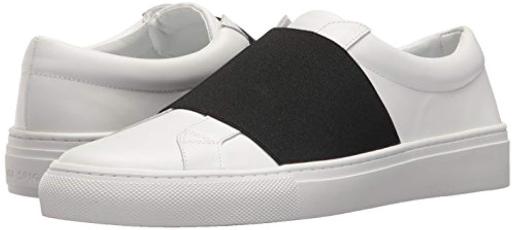 via spiga black slip on sneakers