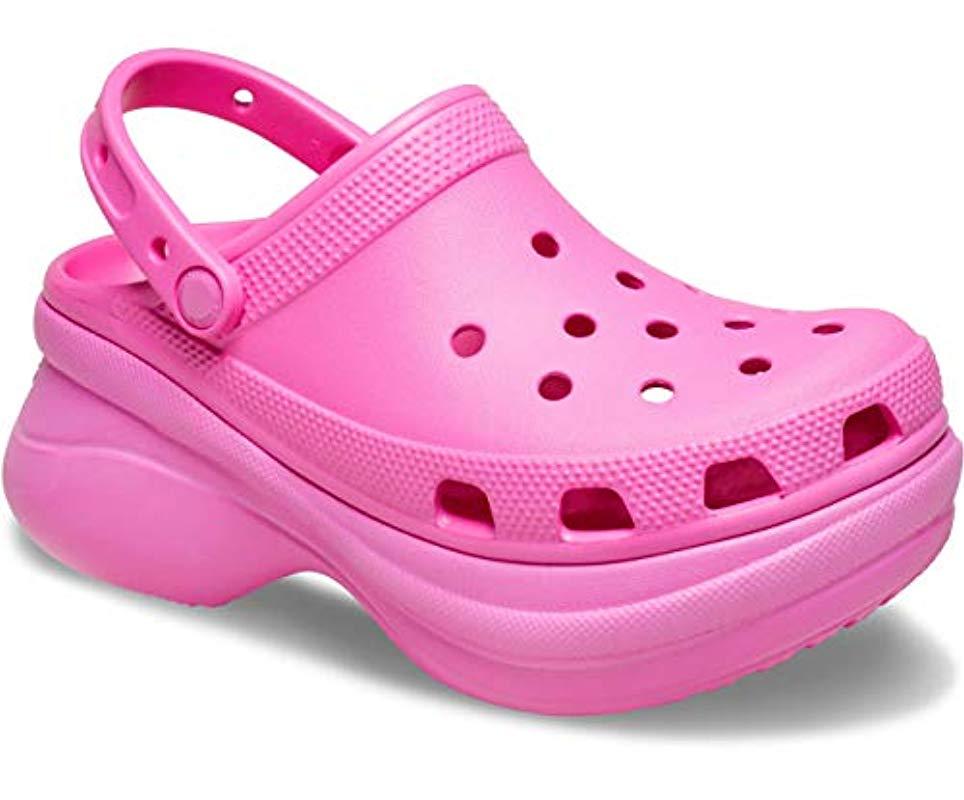 crocs platform pink