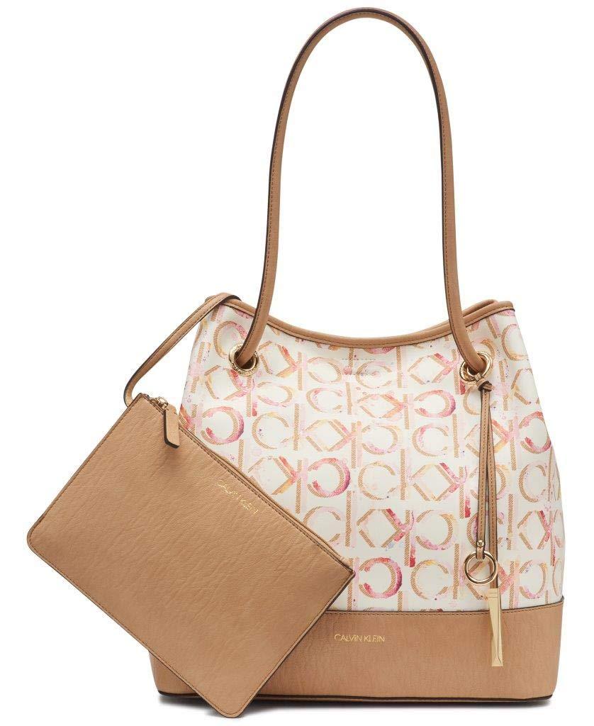 Calvin Gabrianna Monogram North/south Key Item Tote in Brown | Lyst