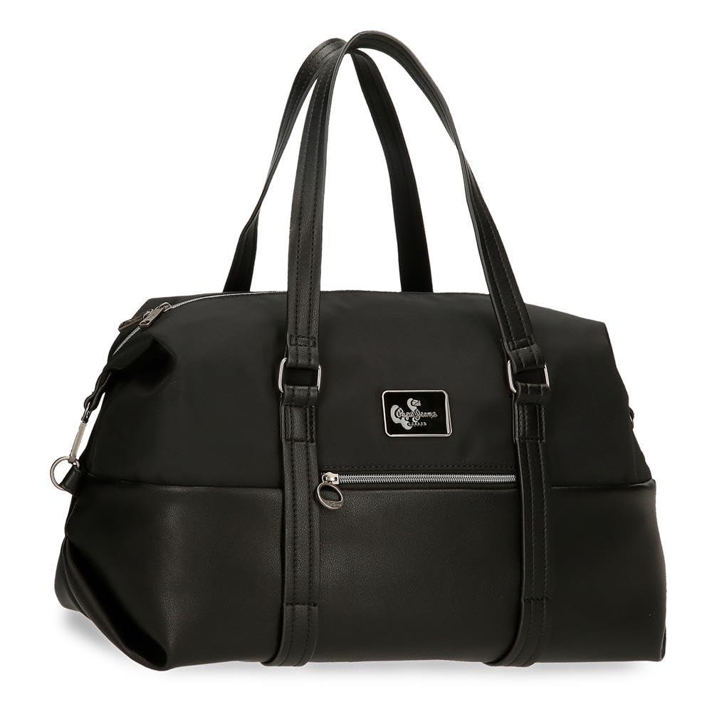Pepe Jeans Jarvis - Sac Bandoulière Polyester Noir - 25x16x1cm - Poches Multiples - Bandoulière Réglable