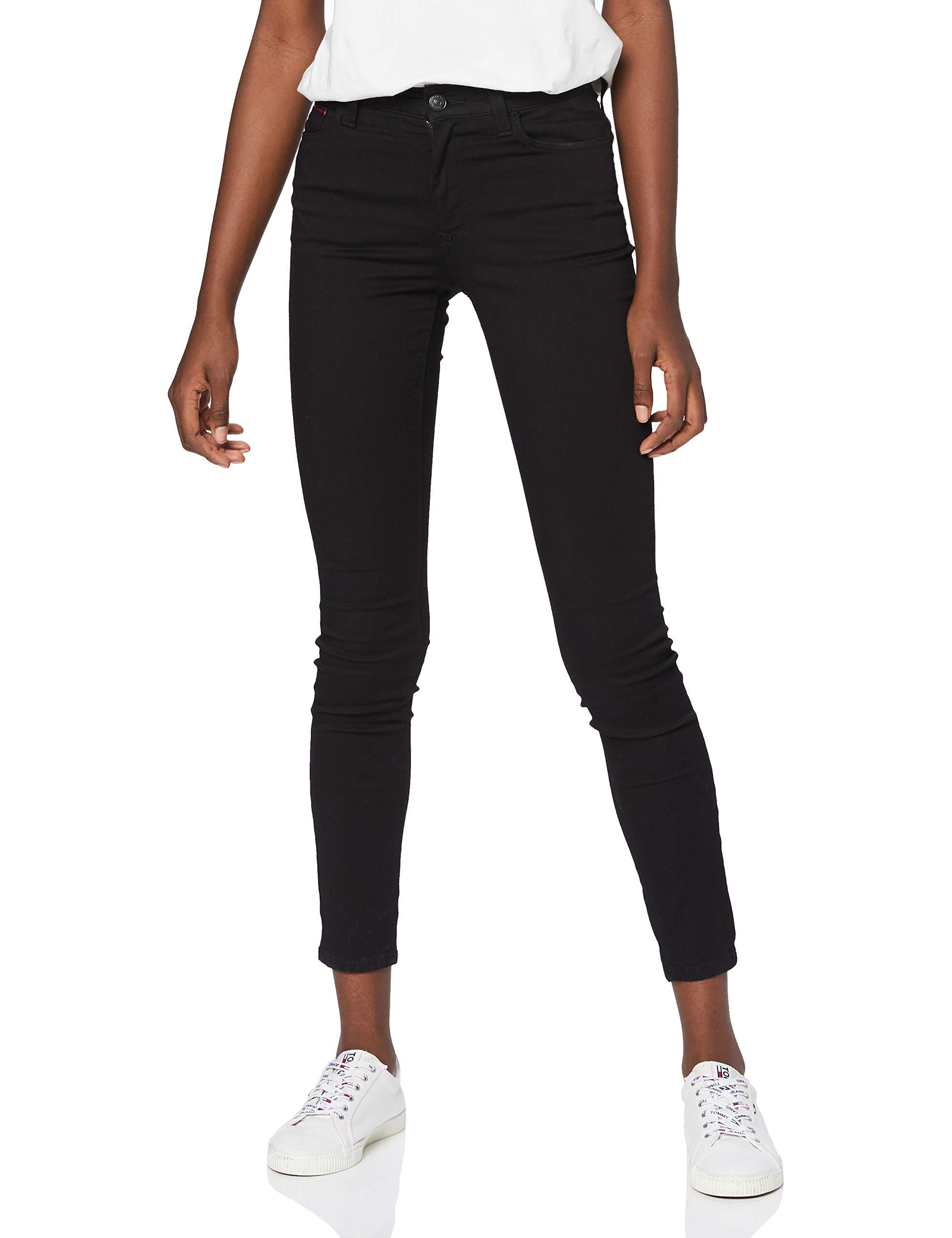 Tommy Hilfiger High Rise Santana Skinny Jeanshose in Schwarz | Lyst DE