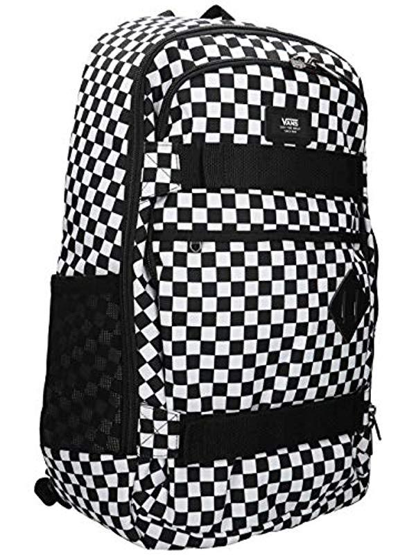 Vans Backpack Transient Iii Skate Backpack in Black/White Check (Black) -  Lyst