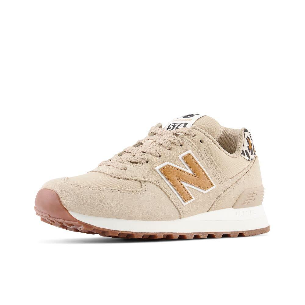 New Balance 574 V2 Animal Print Sneaker in Natural | Lyst