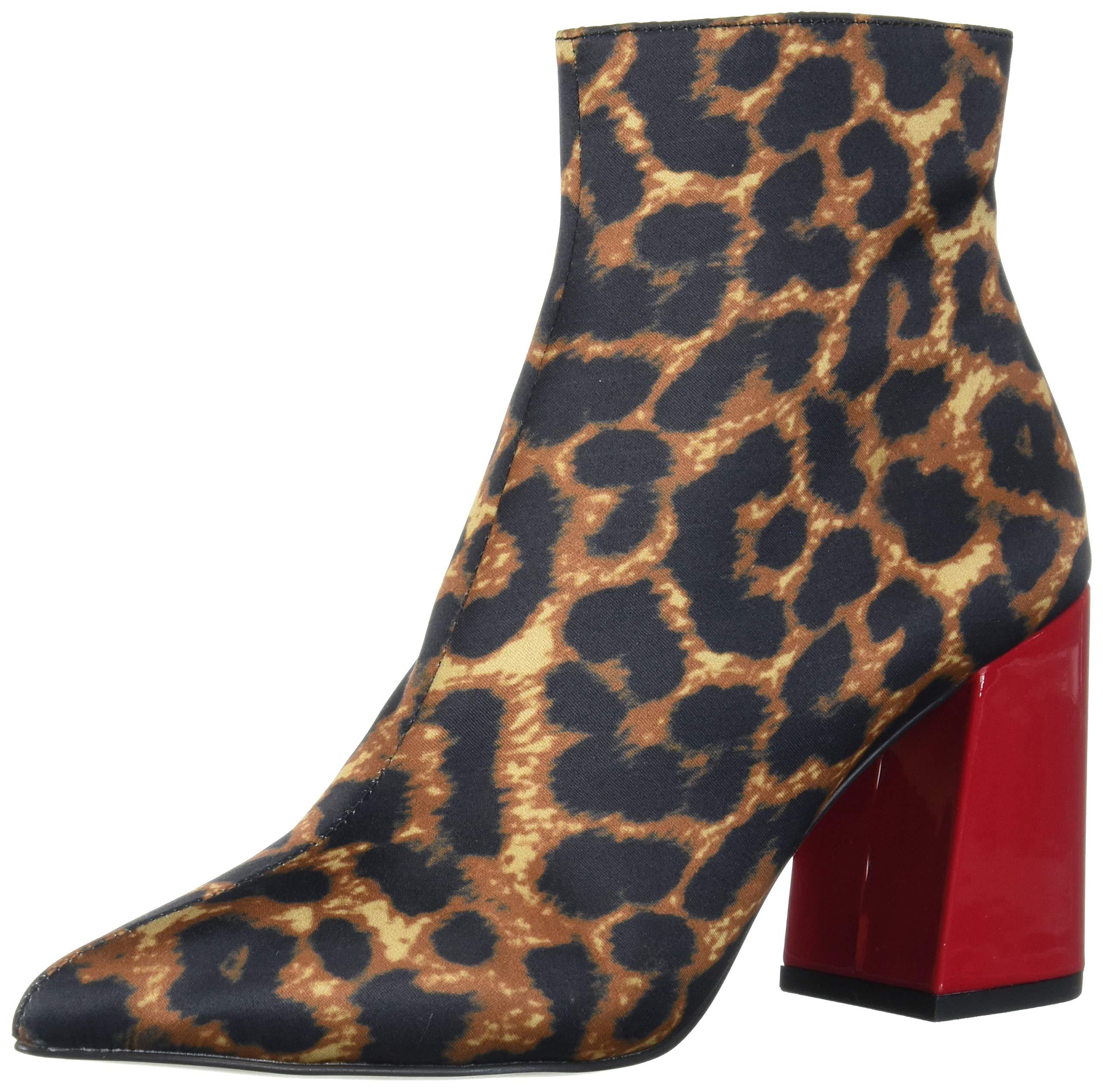 betsey johnson leopard booties