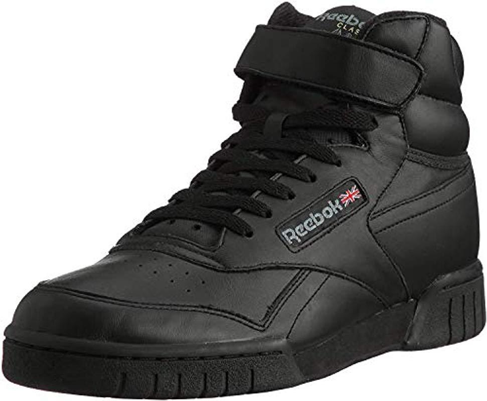 Reebok Leather Ex O Fit Hi in Black (Black) (Black) for Men - Save 62% |  Lyst UK