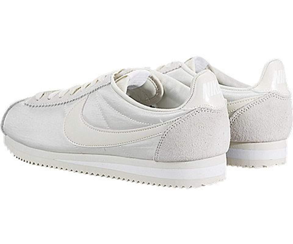 nike cortez fossil white