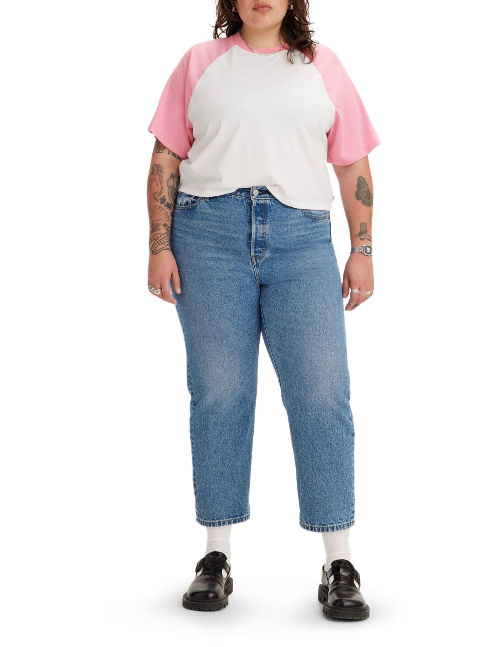 Levi's Plus Size 501 Crop Jeans Medium Indigo Worn In in Blue | Lyst UK