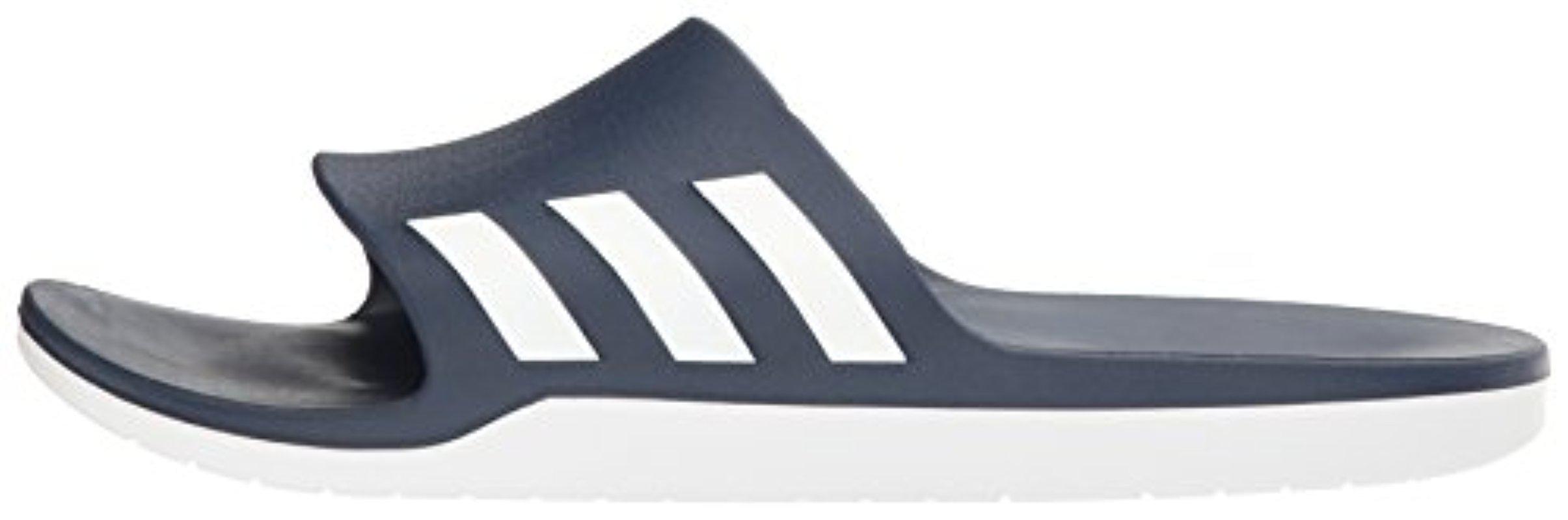 adidas aqualette cf navy blue slippers
