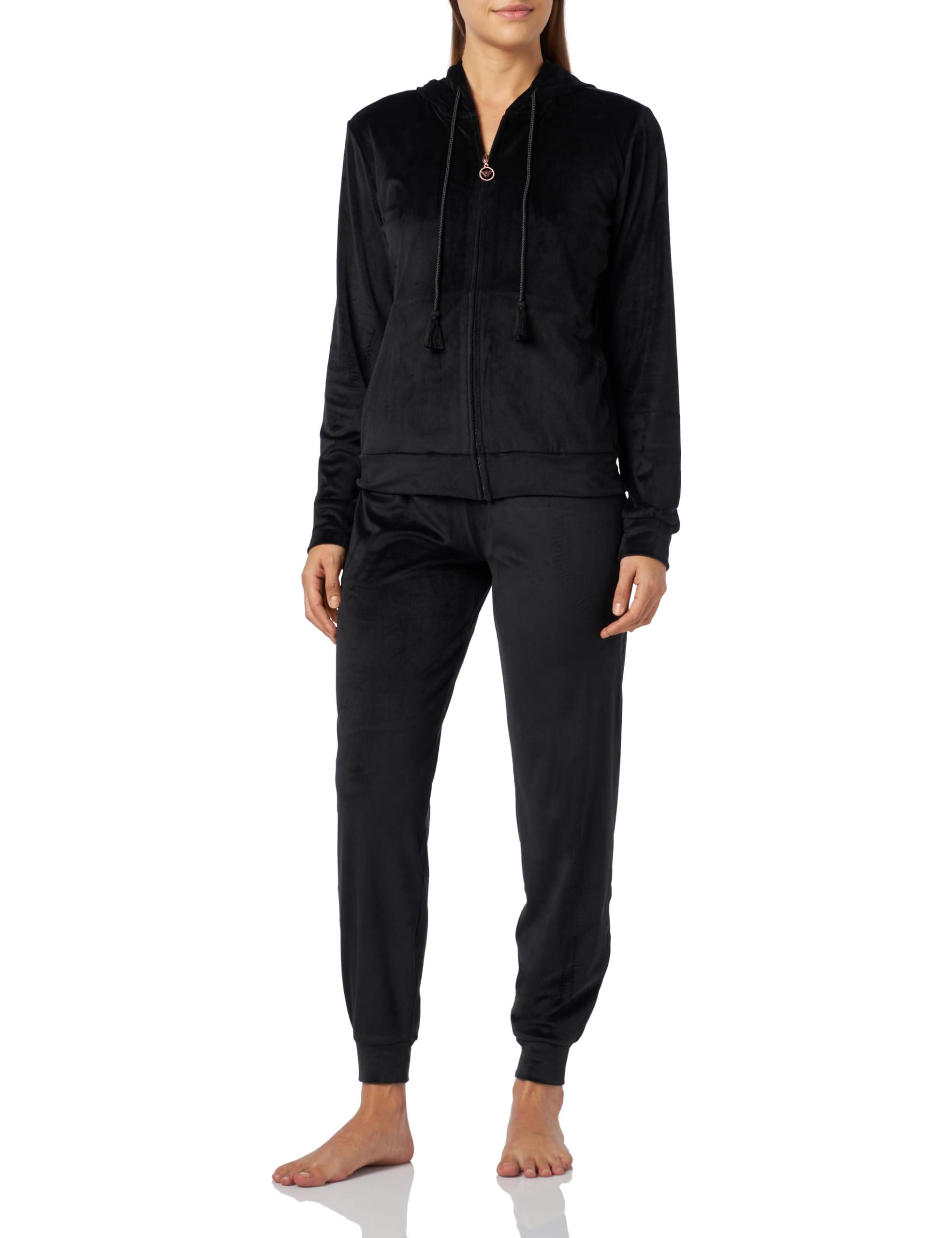 Emporio Armani Chenille Full Zip Jacket + Pants in Black | Lyst
