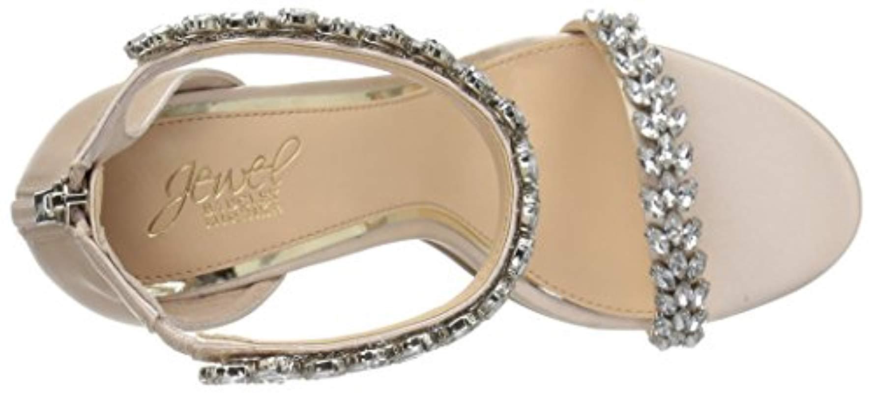 jewel badgley mischka mayra evening sandals champagne