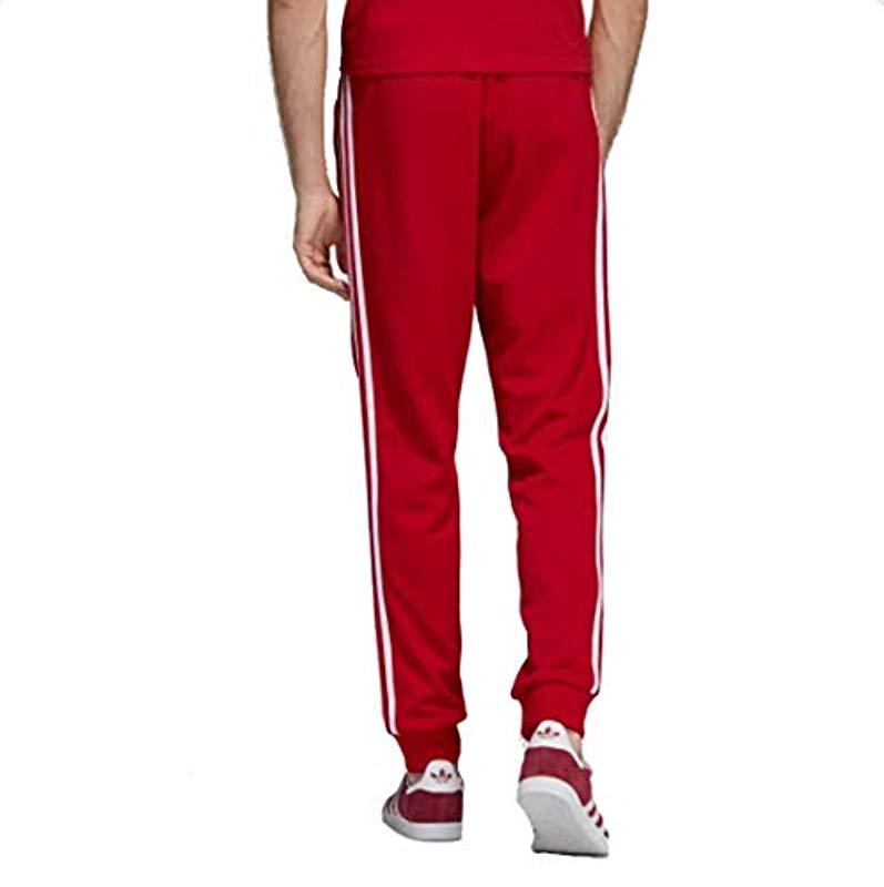 adidas Originals Superstar Trackpants in Red for Men - Save 26% - Lyst