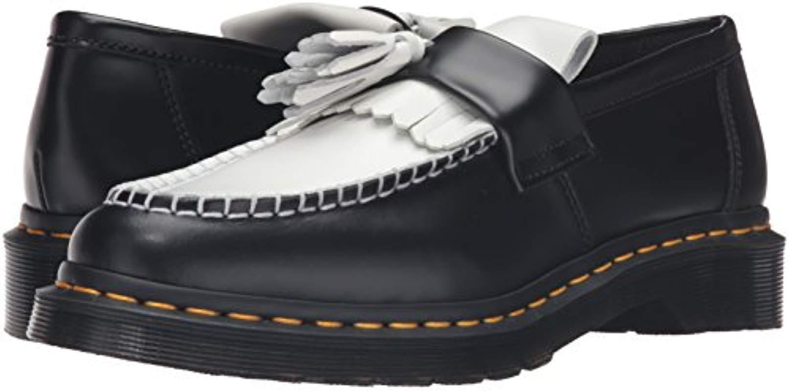 Dr. Martens Dr Martens .s Adrian Smooth Black & White Tassel Loafers, Size  6 Uk / 39 Eu | Lyst UK