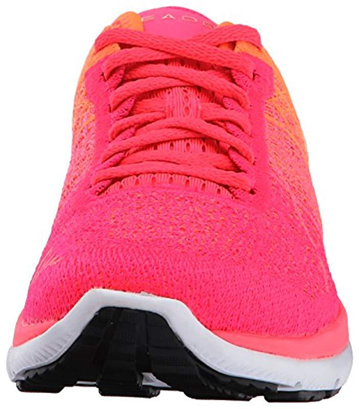Under Armour UA Womens Trainers Threadborne Knit Blue Pink Running Sports Shoes 