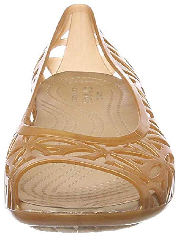 Crocs™ Isabella Jelly Ii Flat W Ballet in Bronze/Gold (Black) - Save 85% |  Lyst