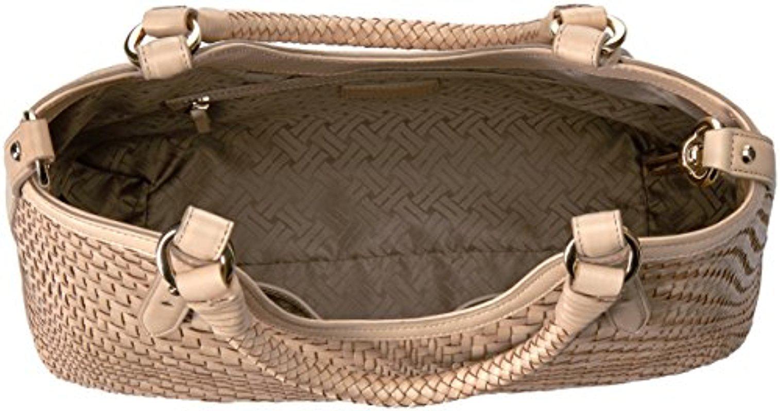 Cole Haan Genevieve Weave Small Convertible Lux Backpack